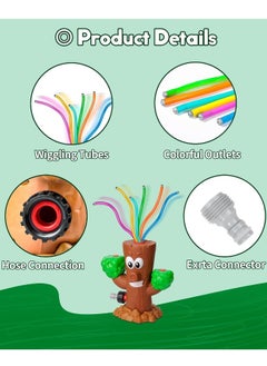 Water Sprinkler for Kids, Summer Outside Toys Backyard Games with 6 Wiggle Tubes, Summer Sprinkler Toy for Lawn Backyard Outside Water Game for 3 4 5 6 7 8 Year Old Boys Girls Gift