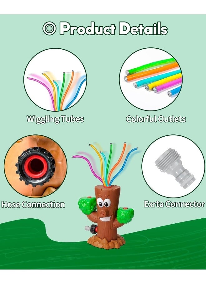 Generic - Water Sprinkler for Kids, Summer Outside Toys Backyard Games with 6 Wiggle Tubes, Summer Sprinkler Toy for Lawn Backyard Outside Water Game for 3 4 5 6 7 8 Year Old Boys Girls Gift - Image 1
