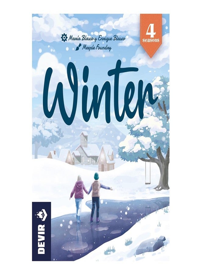 Devir - Winter Board Game, Abstract Strategy Game with Area Control & Card Placement, 2 Player Duel Game for Kids & Family, Ages 8+, 2 Players, Playtime 10, Multi-Language - Image 2
