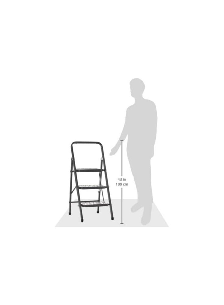 Gohar Wide 3-Step Ladder – Heavy Duty Step Stool for Home & Office Use - Image 3