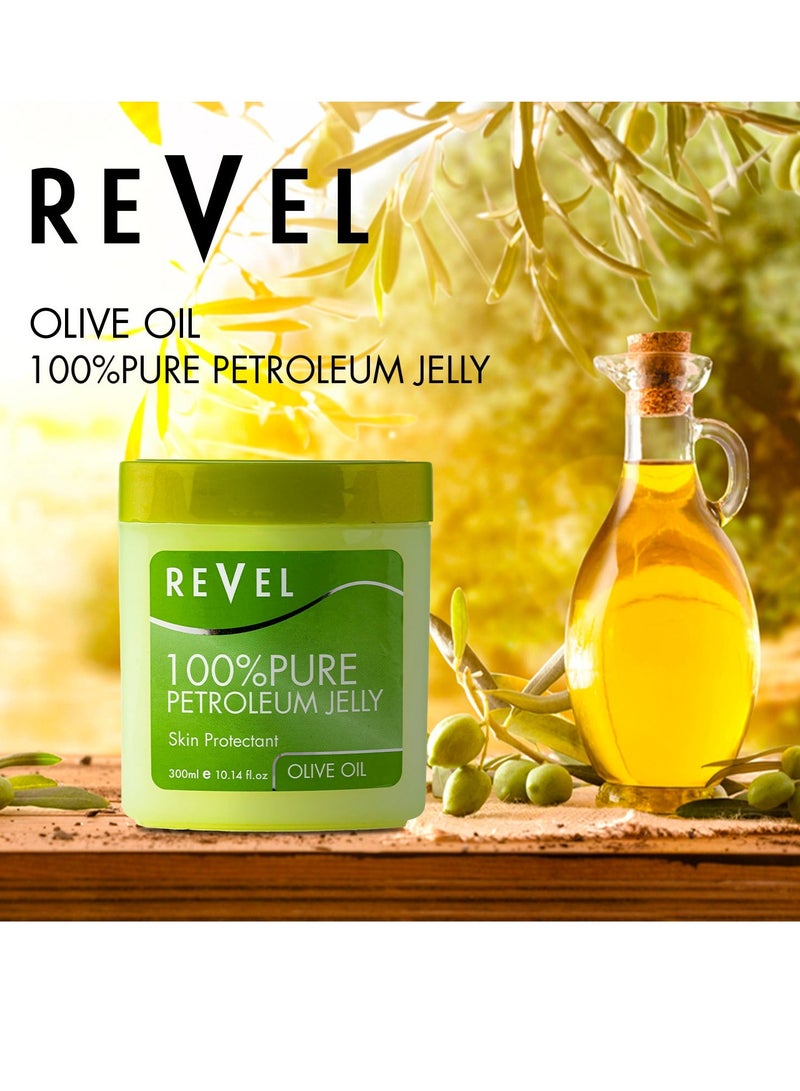 Revel Skin Care, Olive Oil 100% Pure Petroleum Jelly 300ml, Skin Care, Skin Protectant, Softens, Soothe, Moisturize, Bath & Body, Beauty, Blue - Image 2
