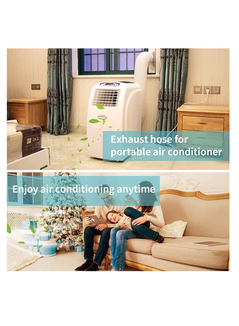 Portable Air Conditioner Hose, 5.9 Inch Diameter 80" Length, AC Exhaust Hose Anti-Clockwise Thread Air Conditioner Parts Compatible with Haier, LG, Delonghi Air Conditioner Parts - Image 5