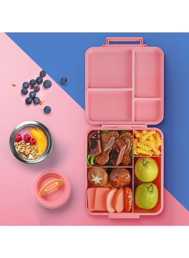 Gonice Bento Box Lunch Boxes Container Bundle Divider Japanese Style, Translucent Box, Microwave Safe (8.3X7.5X2.8 INCH) - Image 3