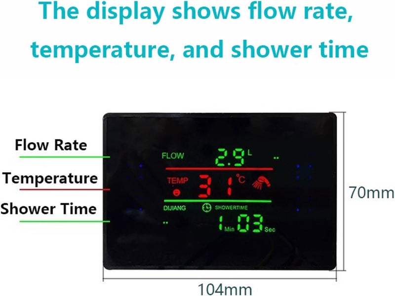Micro Water Flow Generator, Mini Water Turbine Generator with Display, G1/2" Male Thread Hydroelectric Generators DC Charging Tool - Image 3