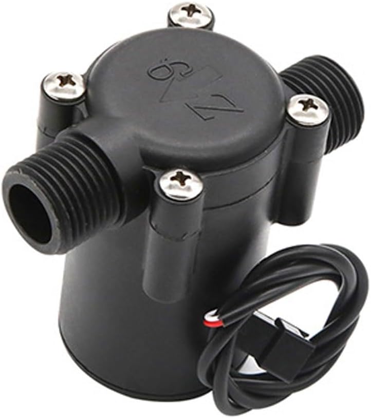 Micro Water Flow Generator, Mini Water Turbine Generator with Display, G1/2" Male Thread Hydroelectric Generators DC Charging Tool - Image 2