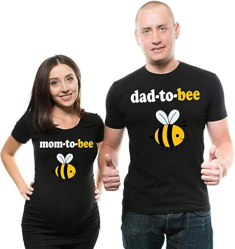 Iberry's Cotton Couple Maternity Tshirt for Women and Men - Matching Maternity Couple Tshirt for Photoshoot - Mom/Dad to Be - Image 4