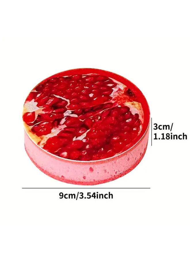 3 Layer Safflower Red Heavy Duty Non Toxic Kitchen Sponge Scrubber For Dishwashing Pots Pans Utensils - Image 3