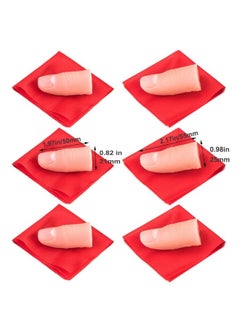 ANCIRS ANCIRS 6 Set Finger Magic Trick, Disappearing Silk Fake Thumb Tip  - Image 1