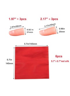 ANCIRS ANCIRS 6 Set Finger Magic Trick, Disappearing Silk Fake Thumb Tip  - Image 2