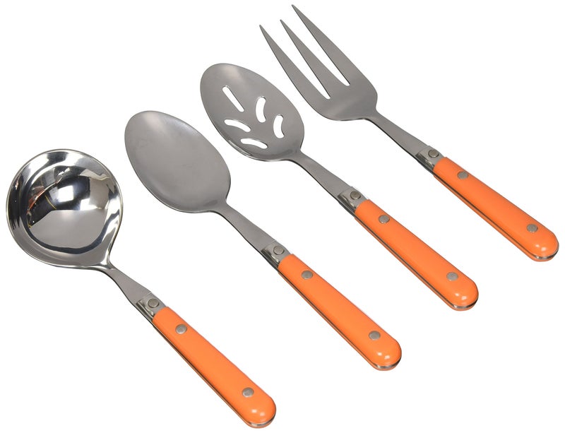 Ginkgo International Le Prix 4Piece Stainless Steel Hostess Serving Set Persimmon