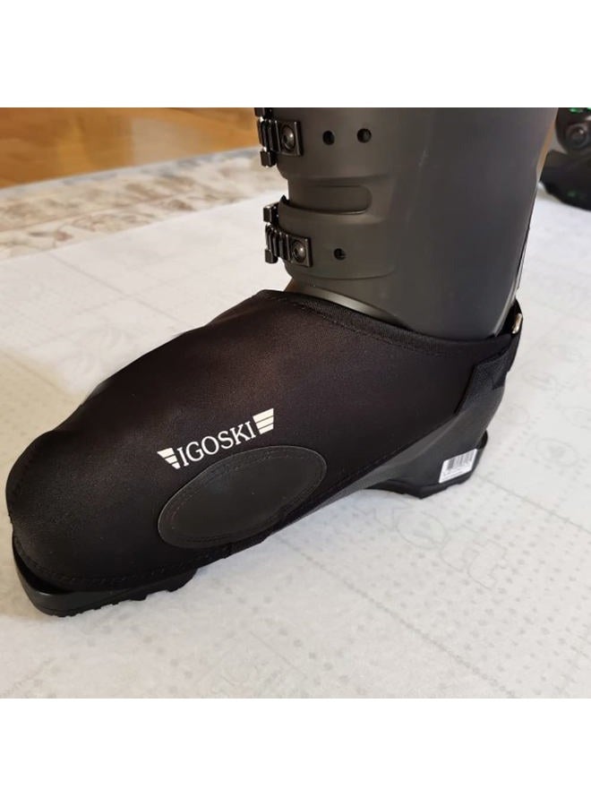 IGOSKI SKI Boot & Shoe Covers Water Resistant and Washable Ski Boot Covers Keep Dry and Warm (Middle) - Image 3