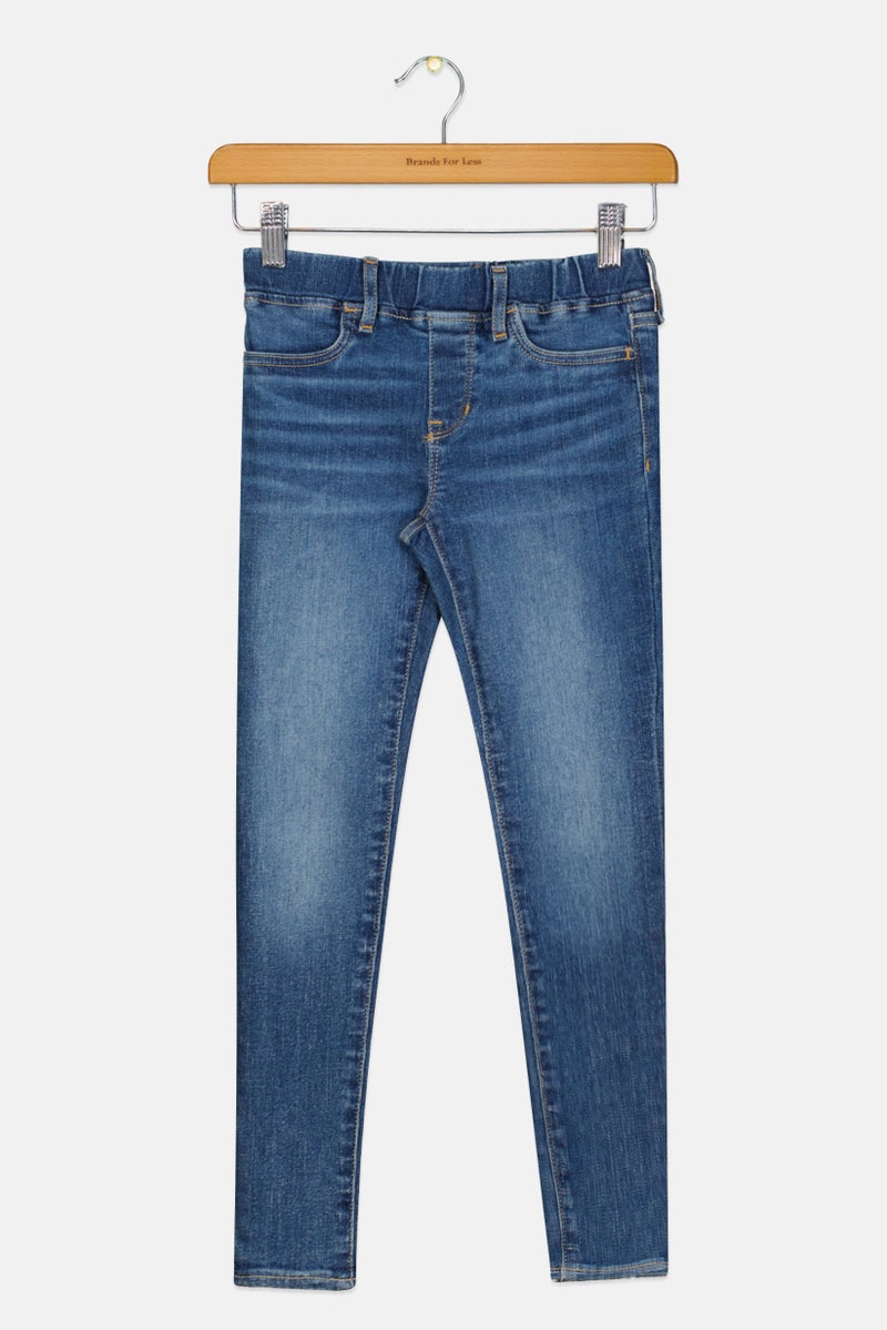 GAP Kids Girl Washed Pull On Denim, Blue  - Image 1