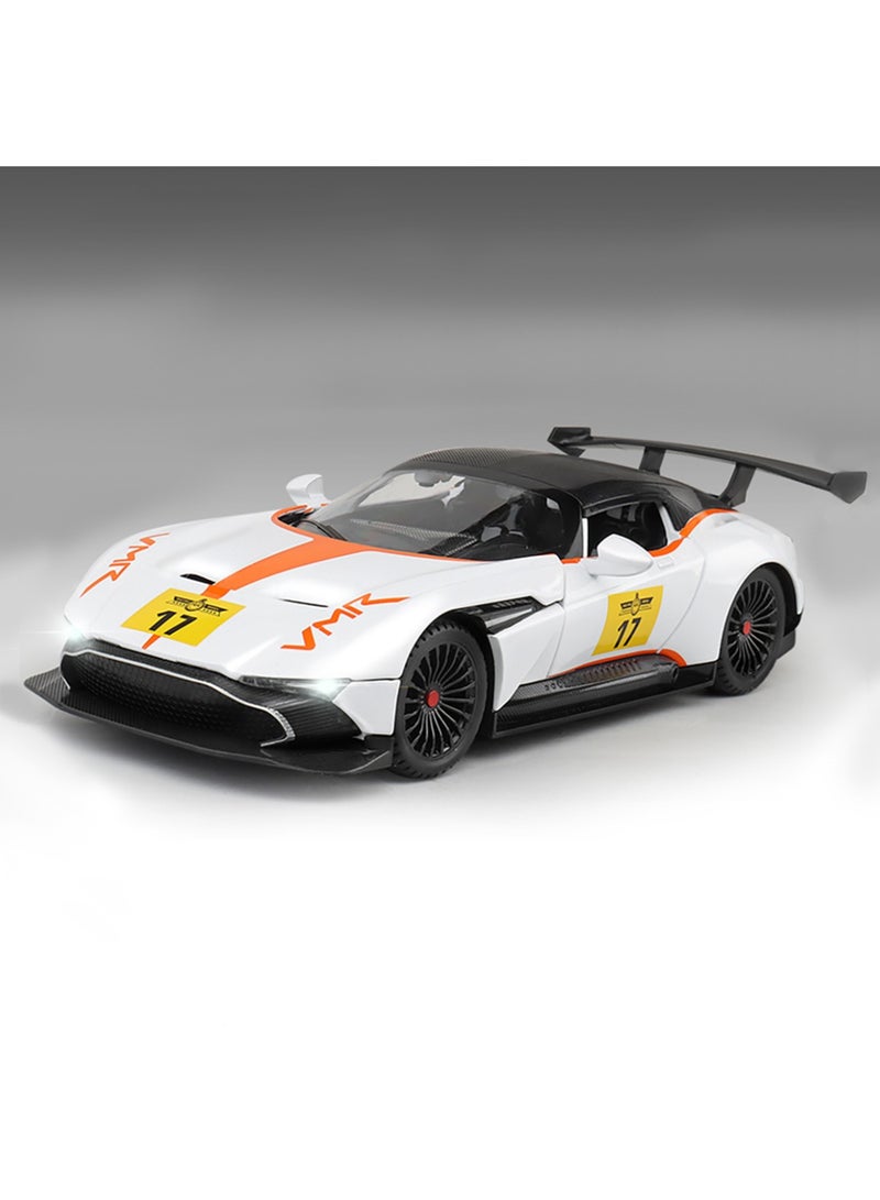 Toyland 1/22 مقياس محاكاة سبيكة المسار الرياضي نموذج مصغر دييكاست لعبة سيارة معدنية مع صوت خفيف وأبواب قابلة للفتح وغطاء محرك السيارة - Image 1