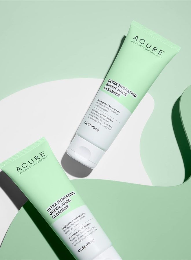 ACURE Ultra Hydrating Green Juice Cleanser | 100% Vegan | Intense Moisture for Super Thirsty Skin | Supergreens & Adaptogens - Purifies, Deep Cleanses & Refreshes | 4Fl Oz - Image 5