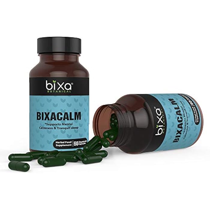 bixa BOTANICAL Bixacalm Capsules,60 Veg Capsules (450 mg) Ashwagandha Extract & Valerian Extract for Sleep - Image 3