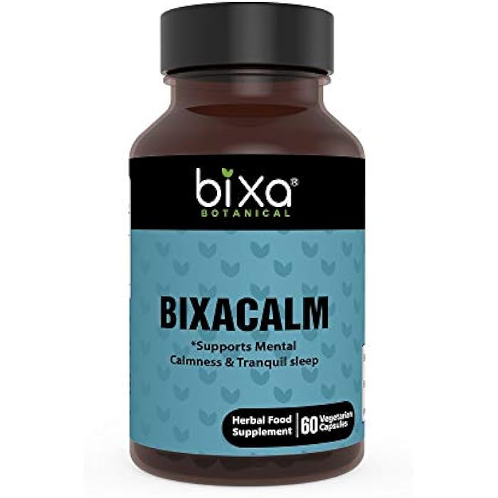 bixa BOTANICAL Bixacalm Capsules,60 Veg Capsules (450 mg) Ashwagandha Extract & Valerian Extract for Sleep - Image 1