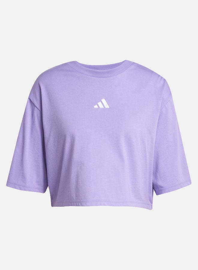 Adidas essentials 3-stripes cotton loose women's t-shirt - Image 2
