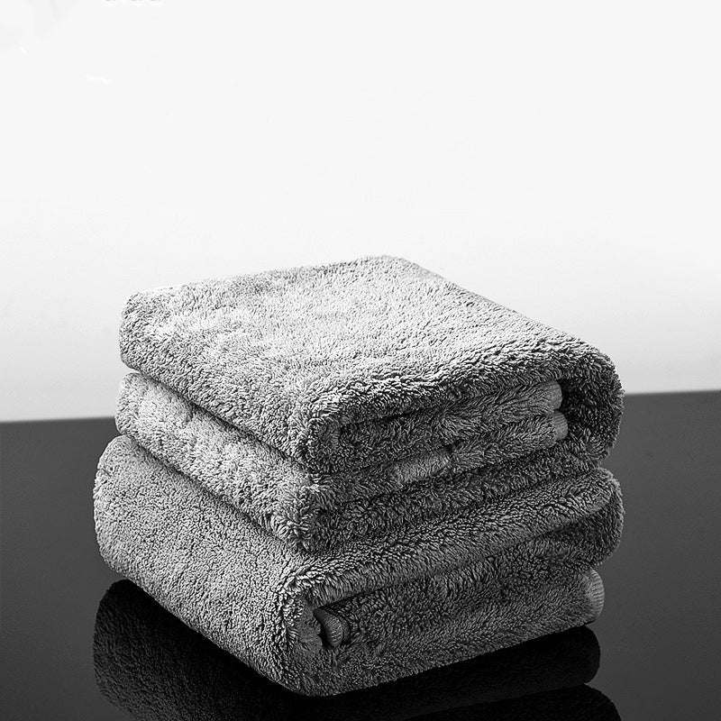Generic Leiben car wash towel large car cloth car accessories car interior special thick absorbent lint-free cloth Grey