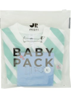 Jrmori Sideways Stripe Printed Sweatshirt with Snap on Shoulders  - Image 3