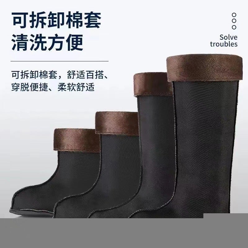 Export Ce Certification Steel Head Steel Bottom Labor Protection Rain Shoes Standard Steel Head Industrial And Mining Shoes - Image 1