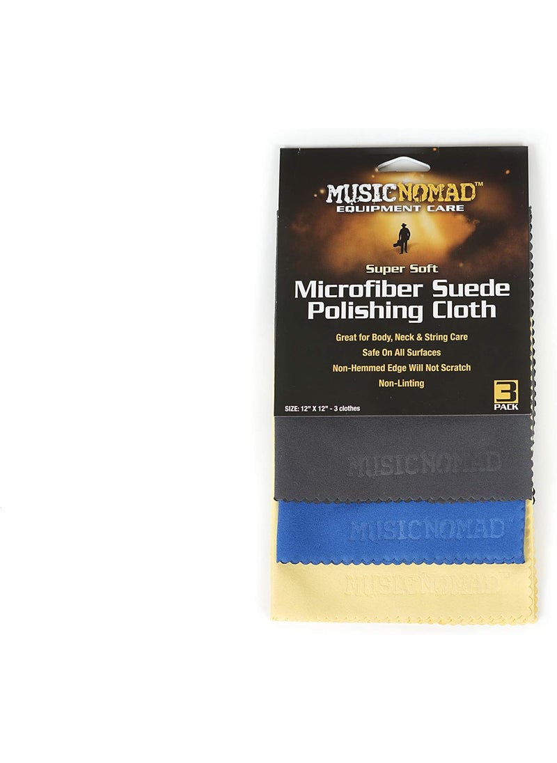 MusicNomad MusicNomad Microfiber Polishing Cloth3 Pack MN203  - Image 3