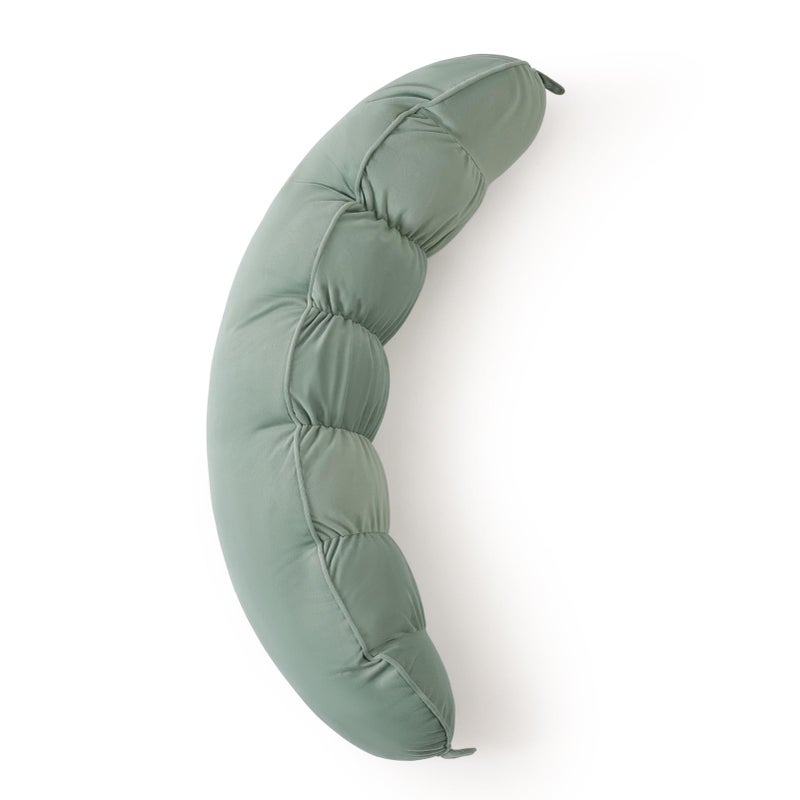 Ailuteie Peallow(Pat. Pend) â€“ Long Round Body Pillow for Adults, Bolster Pillow for Sleeping, Soft and Supportive Pillow for Sleeping & Lumbar Support(Willow Green,39") - Image 1