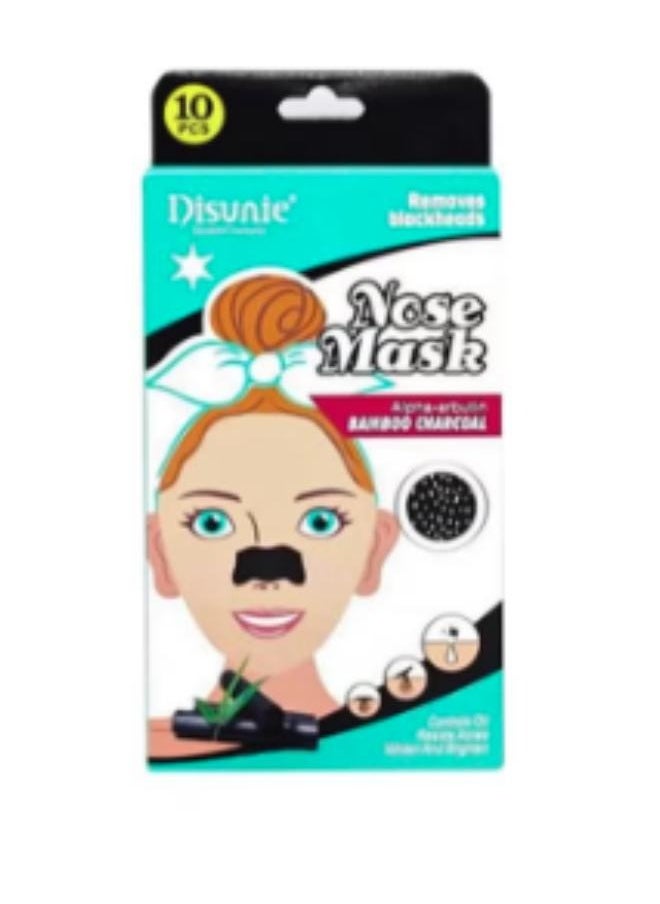 Disunie - Nose Mask With Jojoba Oil And Salicylic Acid 10pcs Multi-colour - Image 1