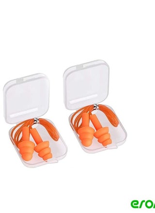 Reusable Silicone Ear Plugs, Waterproof Noise Reduction Earplugs for Sleeping, Swimming, Snoring, Concerts 2 Pairs - pzsku/ZC16B12CA83206ED6618EZ/45/_/1684211094/3724449c-a303-4aa4-8143-df25107ee0a1