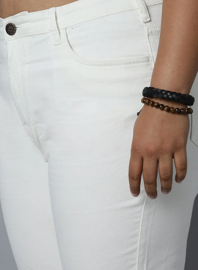 هاي ستار جينز أبيض نسائي