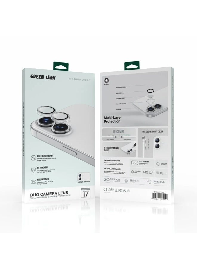 GREEN LION iPhone 17 6.1 Lens Protector / Duo Camera Lens / Camera Protector / 9H Durable /Anti Scratch / Water Resistant - Clear - Image 4