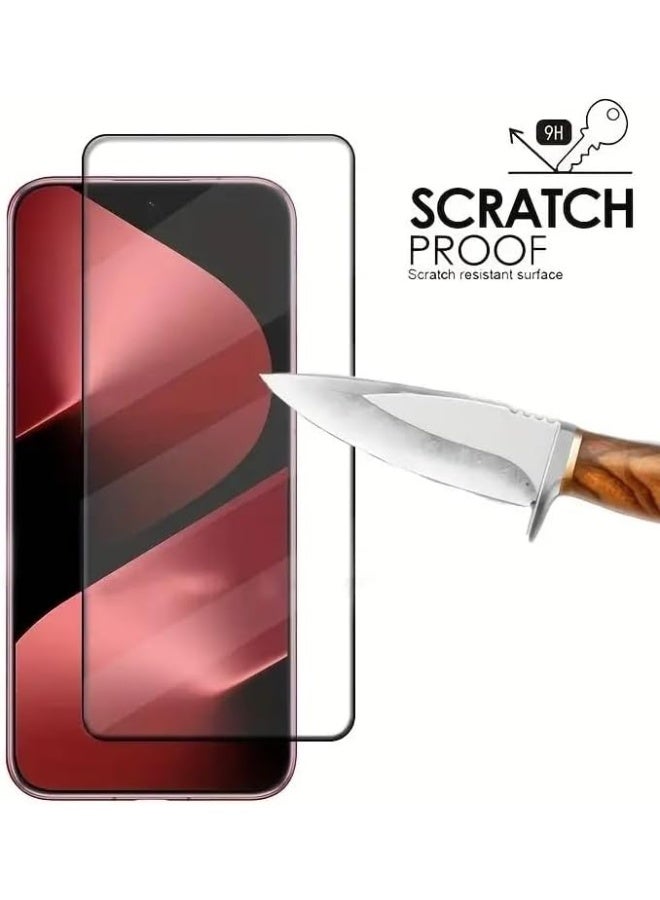 Muzz واقي شاشة هواوي بورا 80 لاصق كامل خالي من الفقاعات مضاد للخدش مضاد لبصمات الأصابع صلابة 9H زجاج مقسى بحواف منحنية 3D لواقي شاشة هواوي بورا 80 زجاج أسود 5D عبوة 2 - Image 2