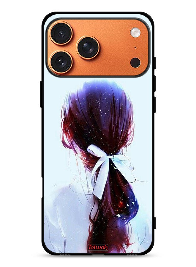 Tolwak Apple iPhone 17 Pro Max Protective Case Cover Tie Hair With Hairband Girl Art - Image 1