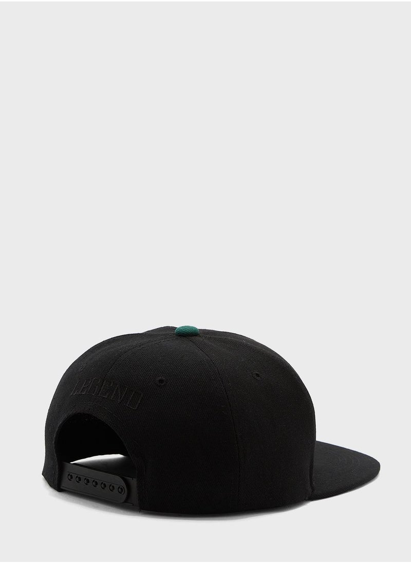 Seventy Five Embroidered Number Flat Peak Cap  - Image 2