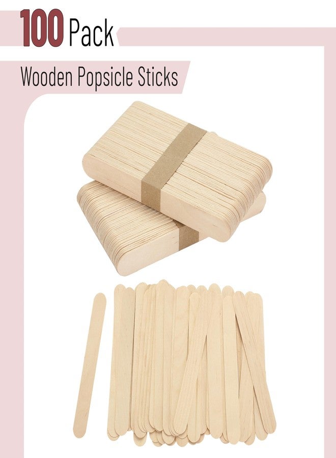 Mr. Pen Jumbo Wooden Craft Sticks, 100 Pack, 5.75 inch, Ideal for Crafts and Waxing - Image 2