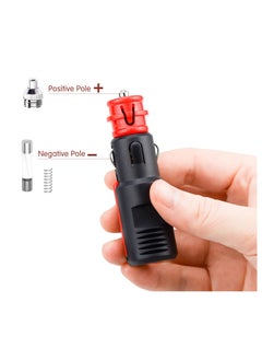 SYOSI 2Pcs Car Cigarette Lighter Adapter with 10A Fuse Universal Plug for Cigarette Lighter Socket 12V to 24V Universal Cigarette Lighter Plug, Random Tinning and Screw Connections.  - Image 4