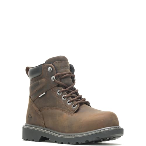 Wolverine Women's Floorhand Steel-Toe 6" Waterproof Work Boot, Dk Brown, 7 - Image 2