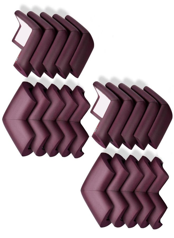 XBEY 12 Pack Soft Corner Protector Baby Proofing Edge and Corner Guards I Pre-Taped Corner Protectors I Child Safety Edge Guards I Soft Rubber Foam Furniture Corner Bumper Guards (18, Brown) - Image 1
