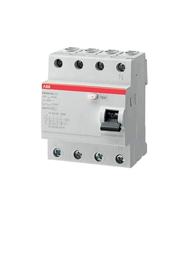ABB ABB Earth Leakage Circuit Breaker (ELCB/RCCB) - 63A 4Pole 30mA - FH204 AC-63/0,03  - Image 3