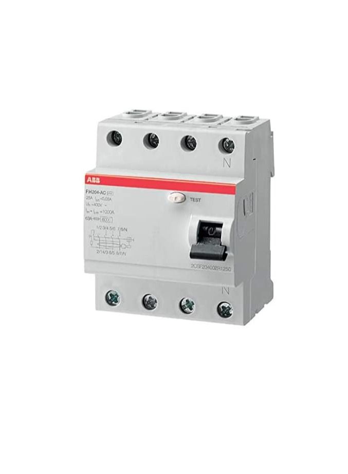 ABB ABB Earth Leakage Circuit Breaker (ELCB/RCCB) - 63A 4Pole 30mA - FH204 AC-63/0,03  - Image 2