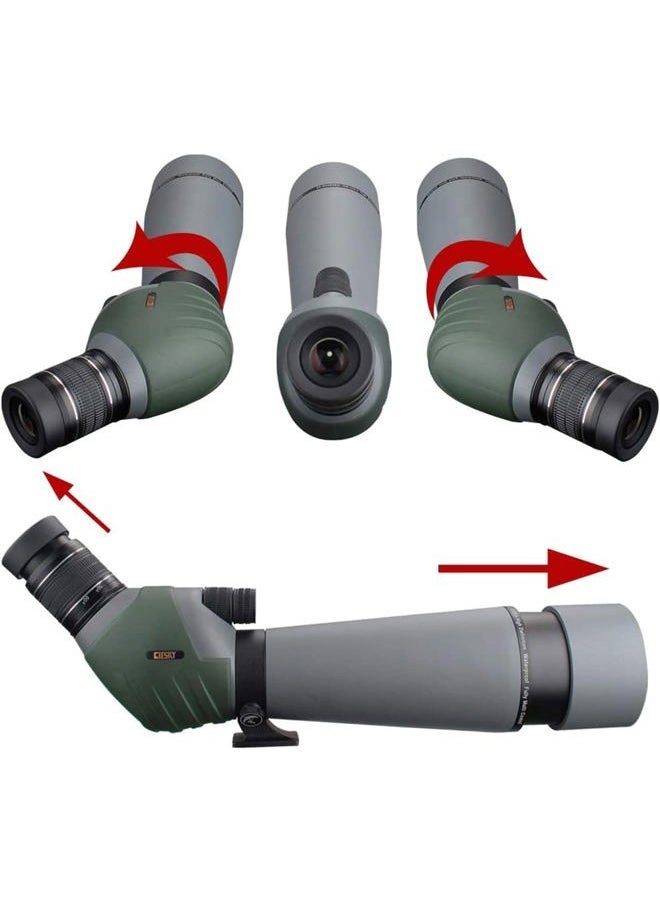 GOSKY 20-60x80 Dual Focusing ED Spotting Scope - Ultra High Definition Optics Scope with Carrying Case and Smartphone Adapter for Target Shooting Hunting Bird Watching Wildlife Astronomy Scenery  - Image 5