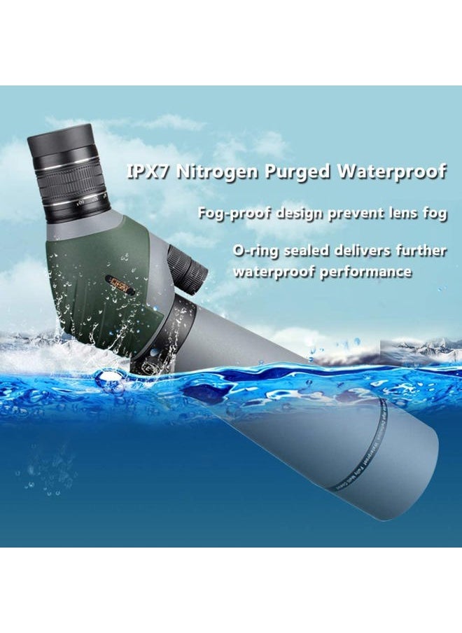 GOSKY 20-60x80 Dual Focusing ED Spotting Scope - Ultra High Definition Optics Scope with Carrying Case and Smartphone Adapter for Target Shooting Hunting Bird Watching Wildlife Astronomy Scenery  - Image 4