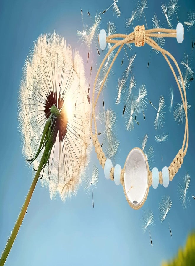 WUSUANED Dandelion Glass Bracelet Make A Wish Jewelry Gift For Women (Dandelion bracelet) - Image 5