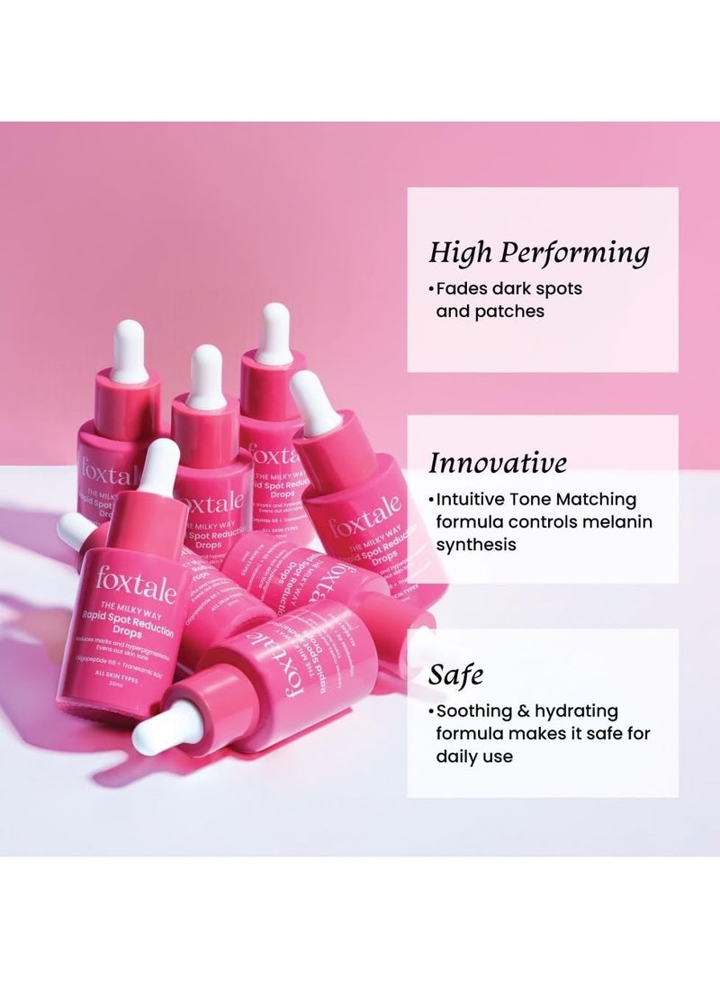 foxtale - Foxtale 3% Tranexamic Acid Face Serum with Peptides & Niacinamide for Hyperpigmentation, Reduces Marks & Dark Spots, Evens Out Skin Tone, All Skin Types, Men and Women - 30 ml - Image 1