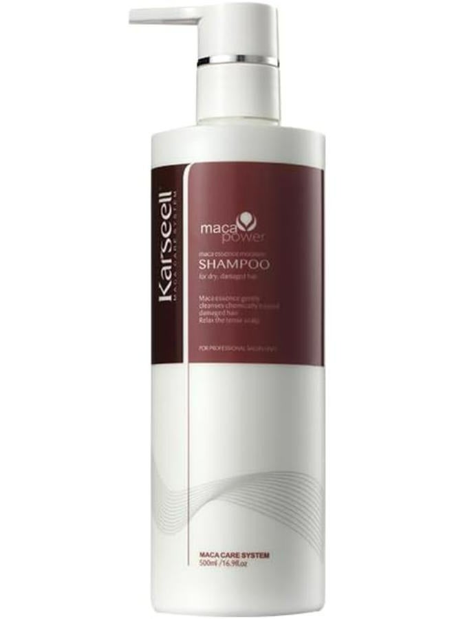 كارسيل شامبو زيت الأرغان بخلاصة الأعشاب، شامبو مرطب لإصلاح عميق للشعر الجاف والتالف، 500 مل - Image 1