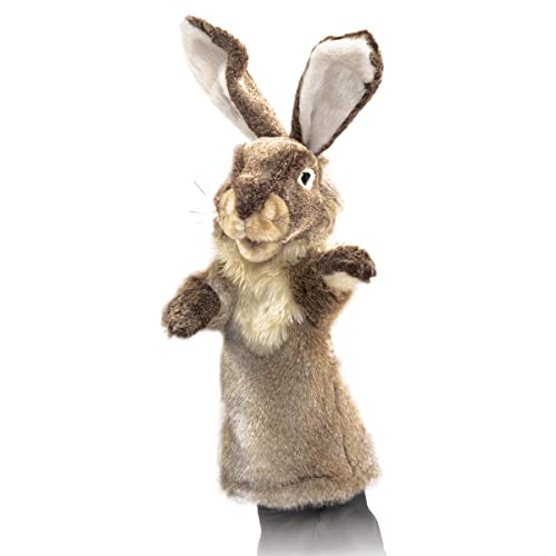 Folkmanis Rabbit Stage Puppet , Brown - Image 1