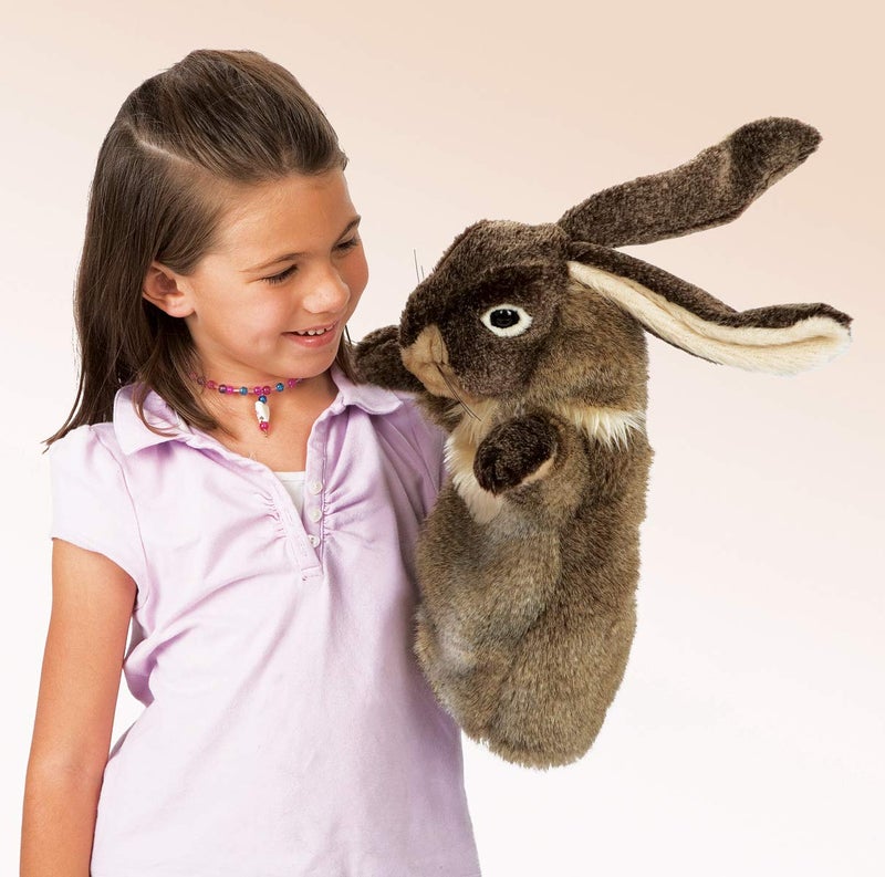 Folkmanis Rabbit Stage Puppet , Brown - Image 2