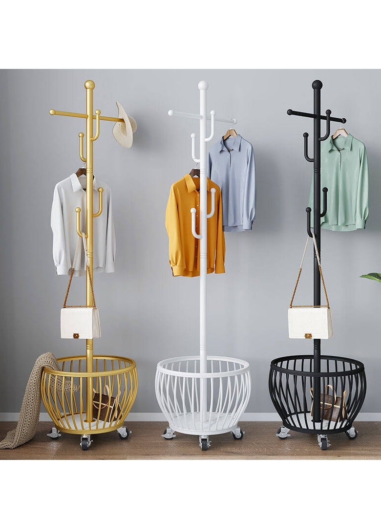 Beauenty Multi-Functional Metal Clothes Rack, Hall Tree Coat Hanger Holder Home Enterway Tree Clothes Storage Stand for Coat, Hat, Clothes, Scarves, Handbags, Umbrella  - Image 3
