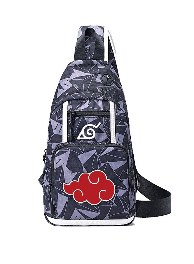 Naruto Cartoon Anime Joint Single Shoulder Bag Men's Small Backpack Student Messenger Bag Chest Bag 