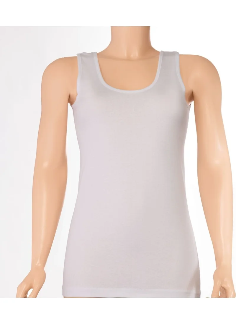 Yıldız Çamaşır Stars Laundry Stars 3-Piece Cotton Women's Wide Strap Rib Undershirt Q2028