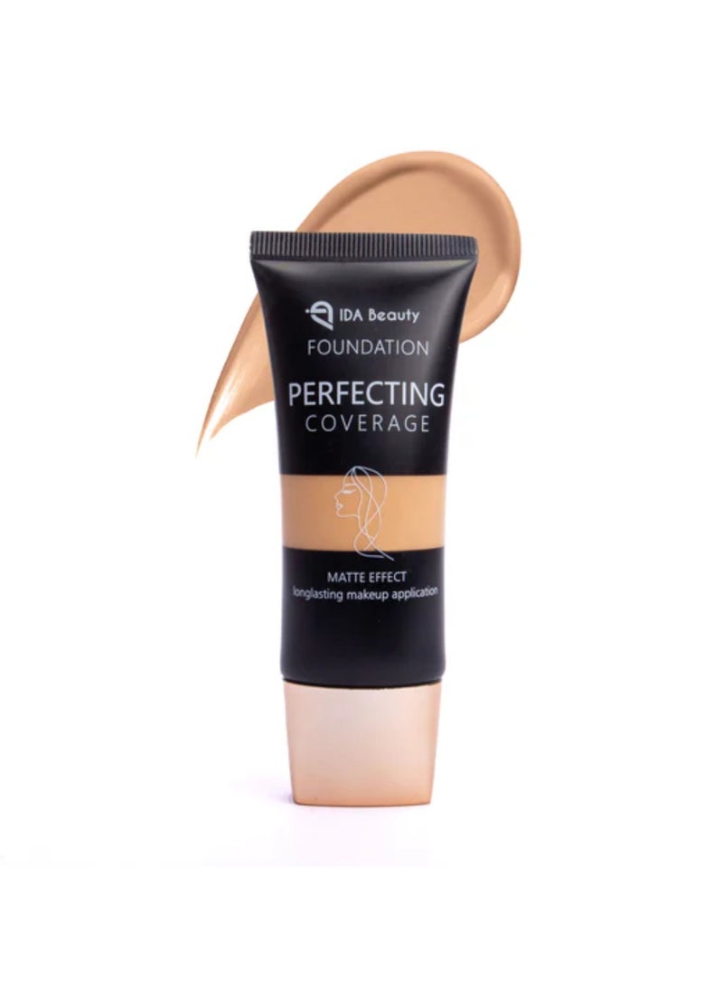 IDA Beauty - Glam It! Perfecting Coverage Foundation | Full Coverage, Matte Finish, Long-Lasting, Lightweight | Vegan, Halal, Cruelty-Free - Image 1